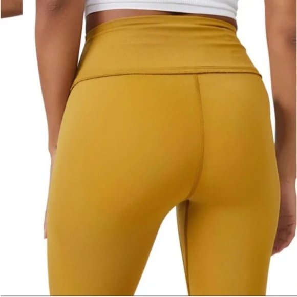 NWT Free People FP Movement Small Heart Rate Shorts in color Alchemy Gold - Picture 5 of 5